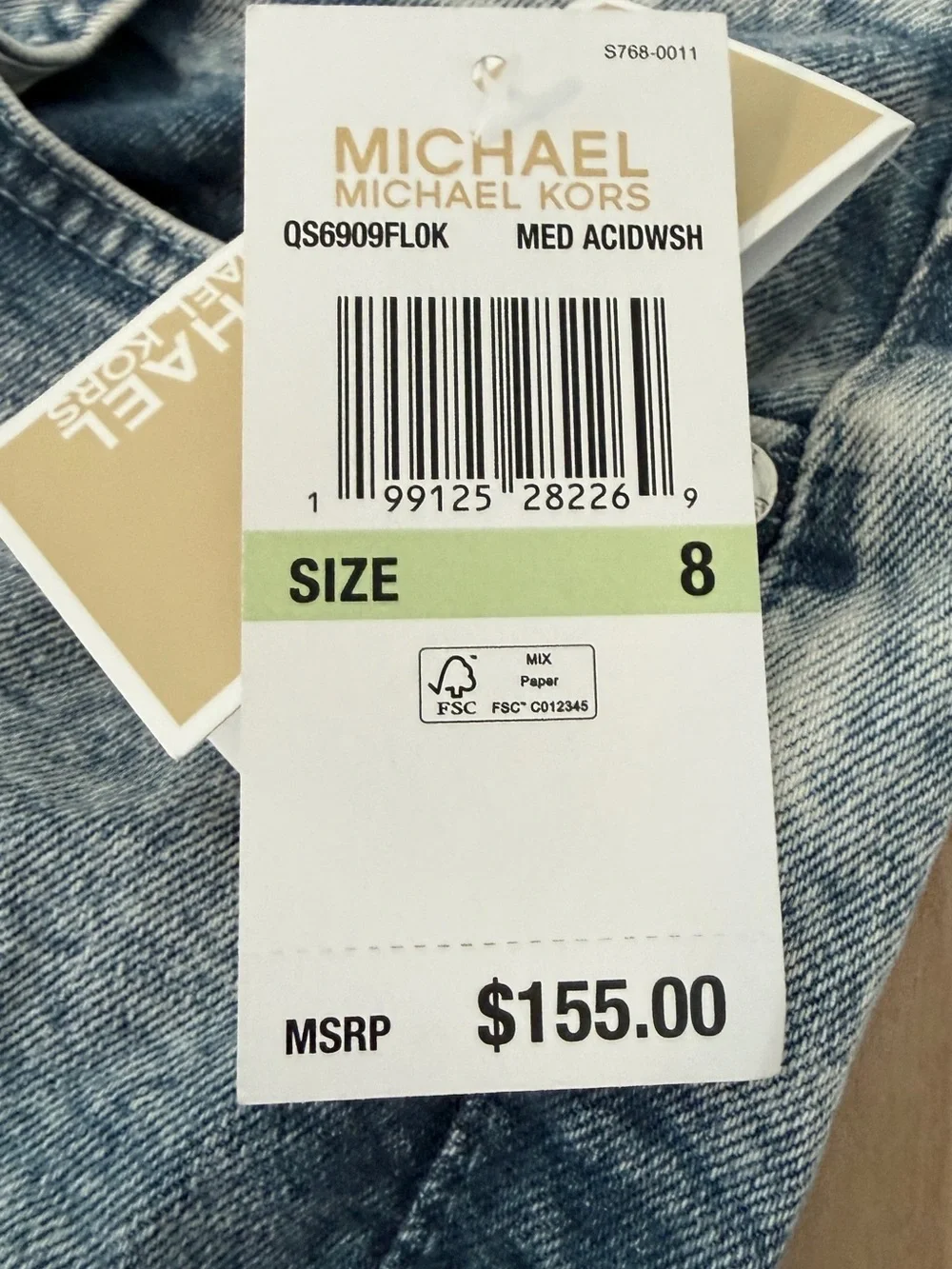 Michael Kors Selma High Rise, Bootcut Jeans, 8, New with tag